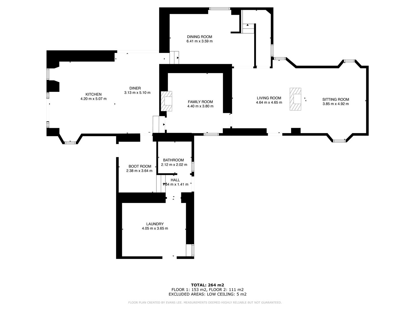 Floorplan for Fold Farm, Hollow Meadows, Sheffield