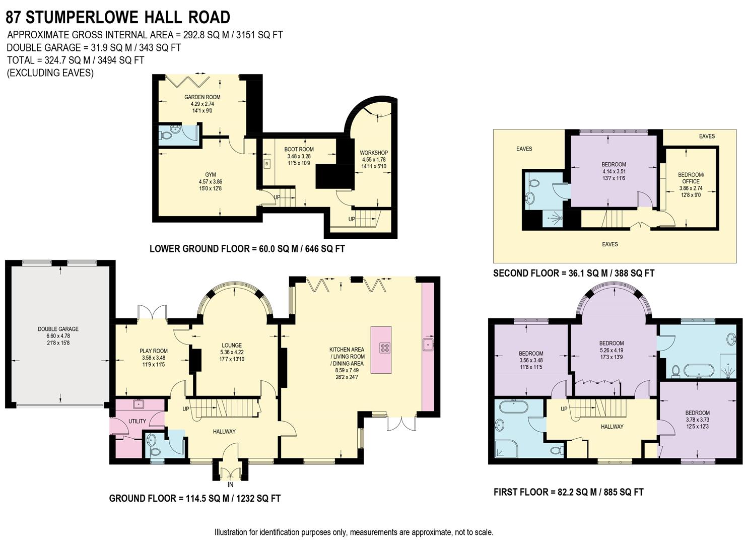 Floorplan for Stumperlowe Hall Road, Fulwood, Sheffield