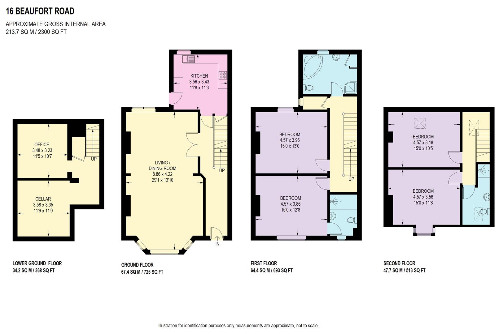 Floorplan for Beaufort Road, Sheffield