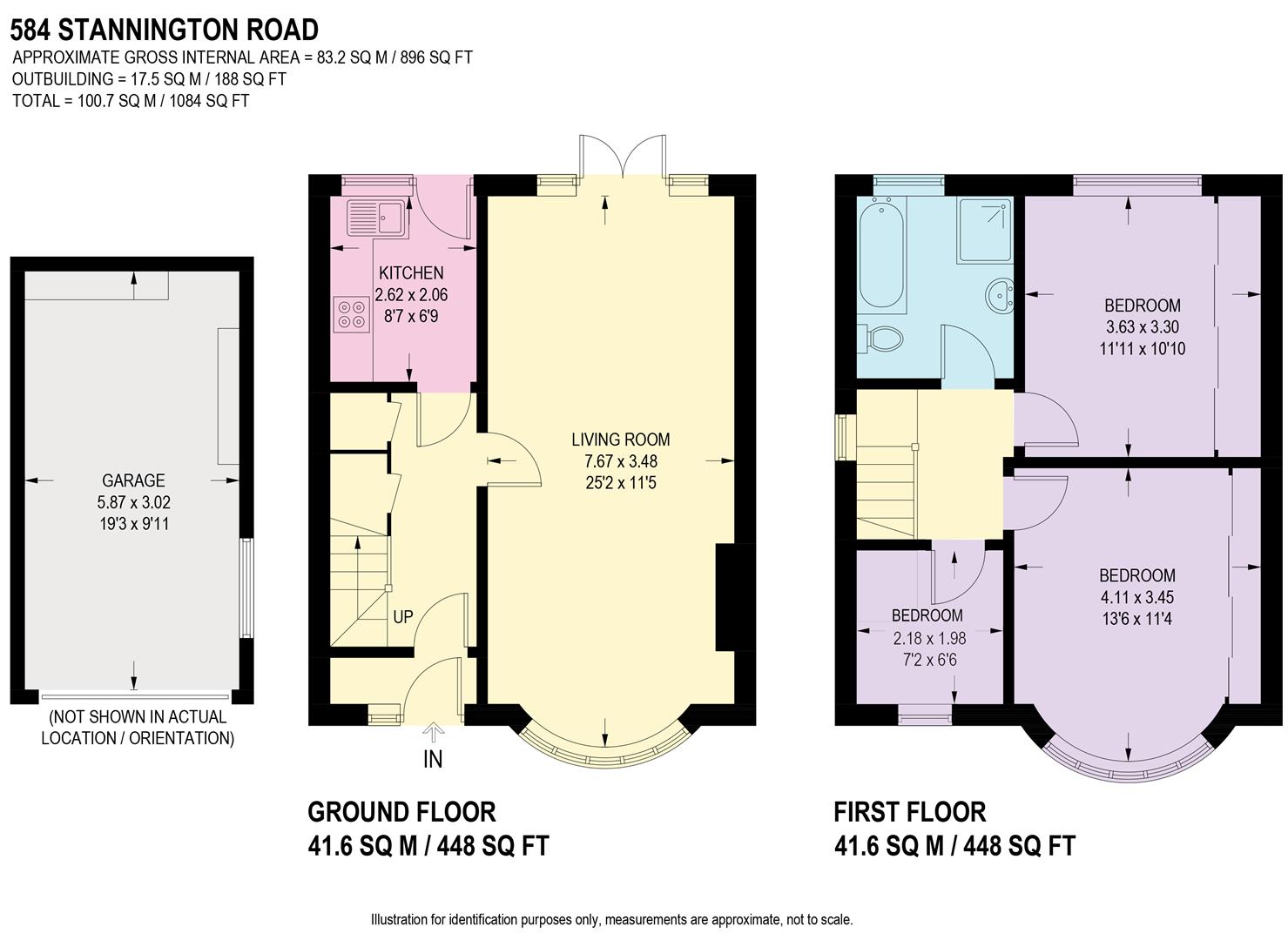 Floorplan for Stannington Road, Stannington, Sheffield