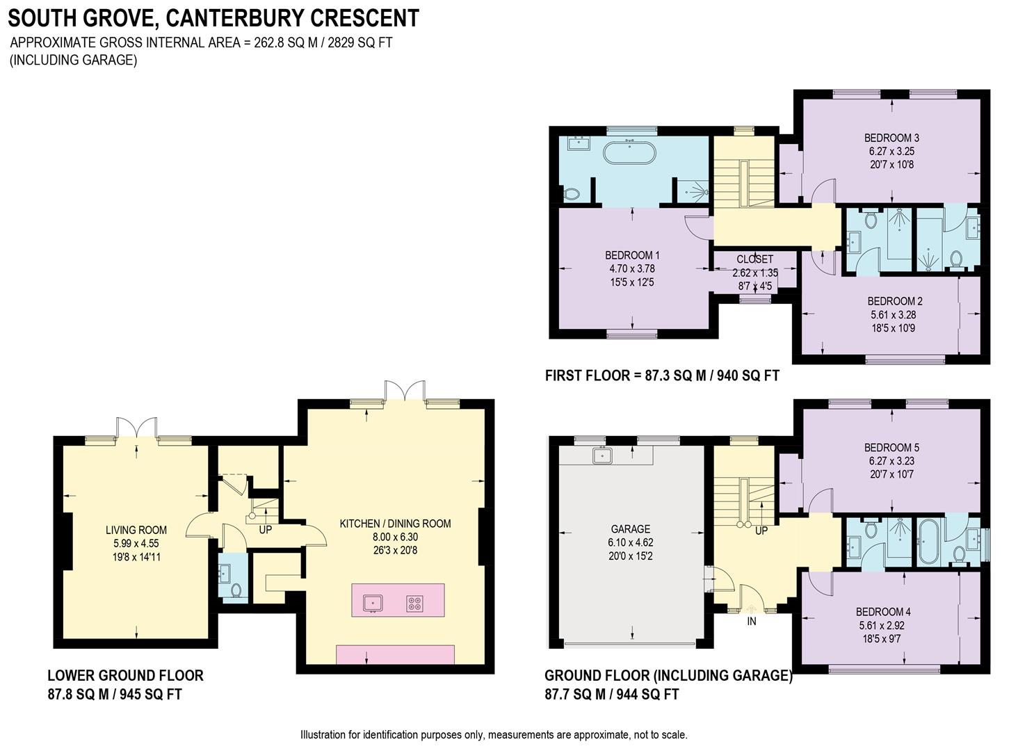Floorplan for Canterbury Crescent, Fulwood, Sheffield