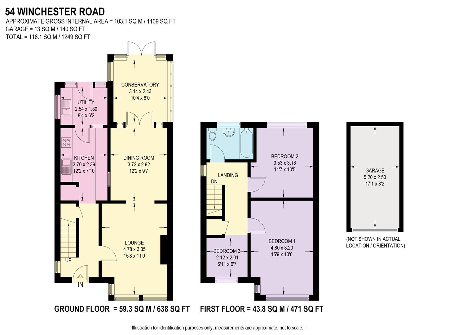 Floorplan for Winchester Road, Sheffield