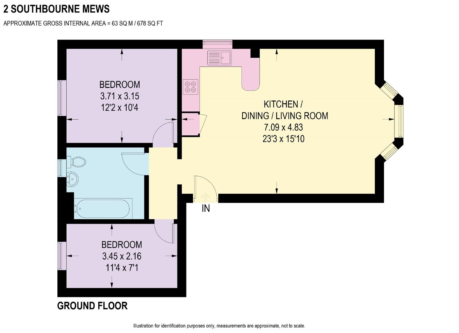 Floorplan for Southbourne Mews, Southbourne Road Broomhill, Sheffield