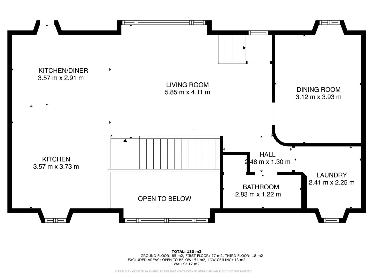 Floorplan for New Hall Lane, Stocksbridge, Sheffield