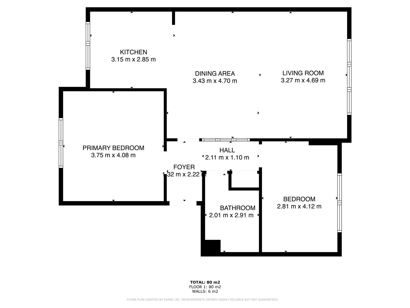 Floorplan for Clarendon Court, Carr Bank Lane, Sheffield