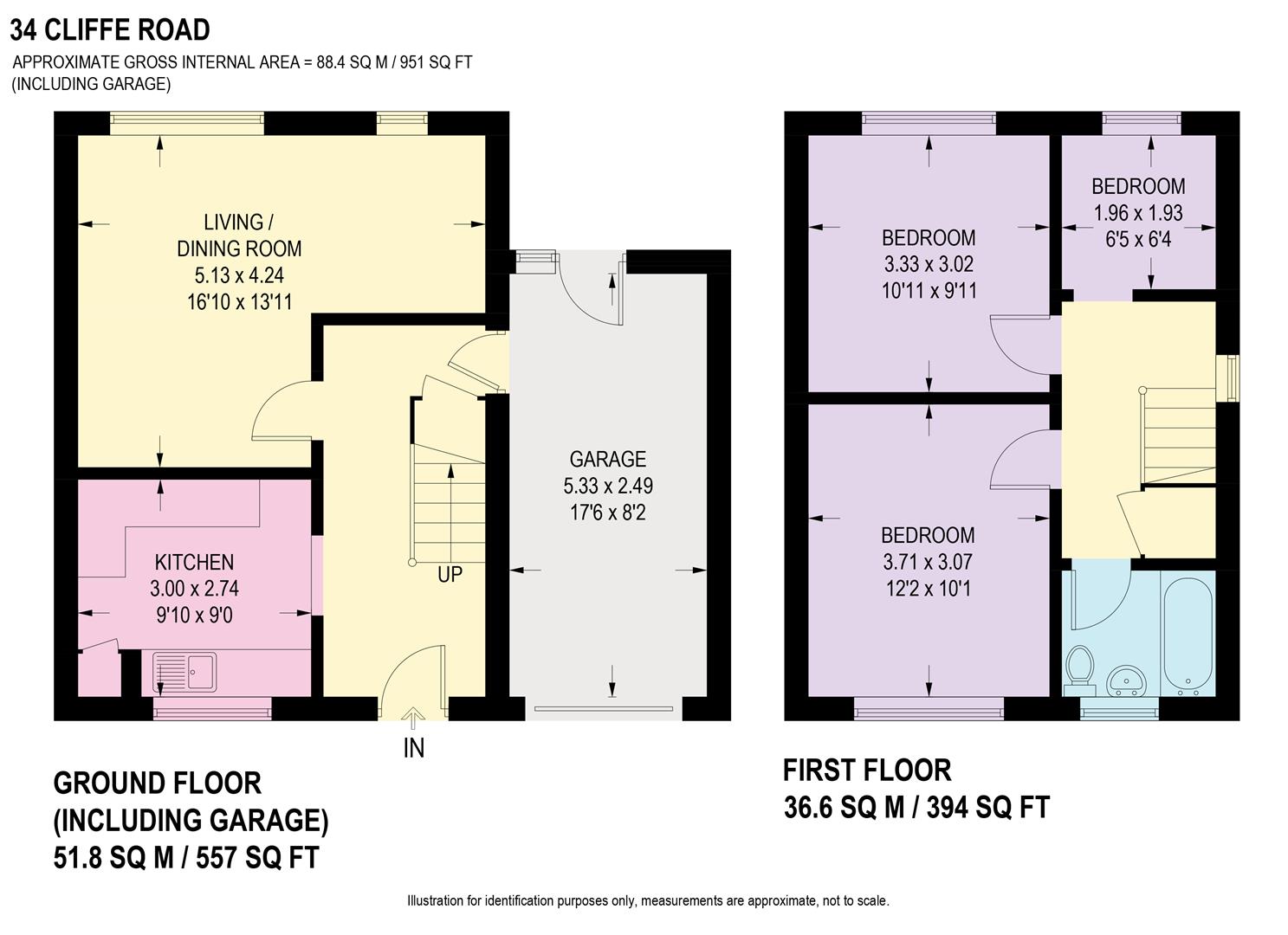 Floorplan for Cliffe Road, Walkley, Sheffield