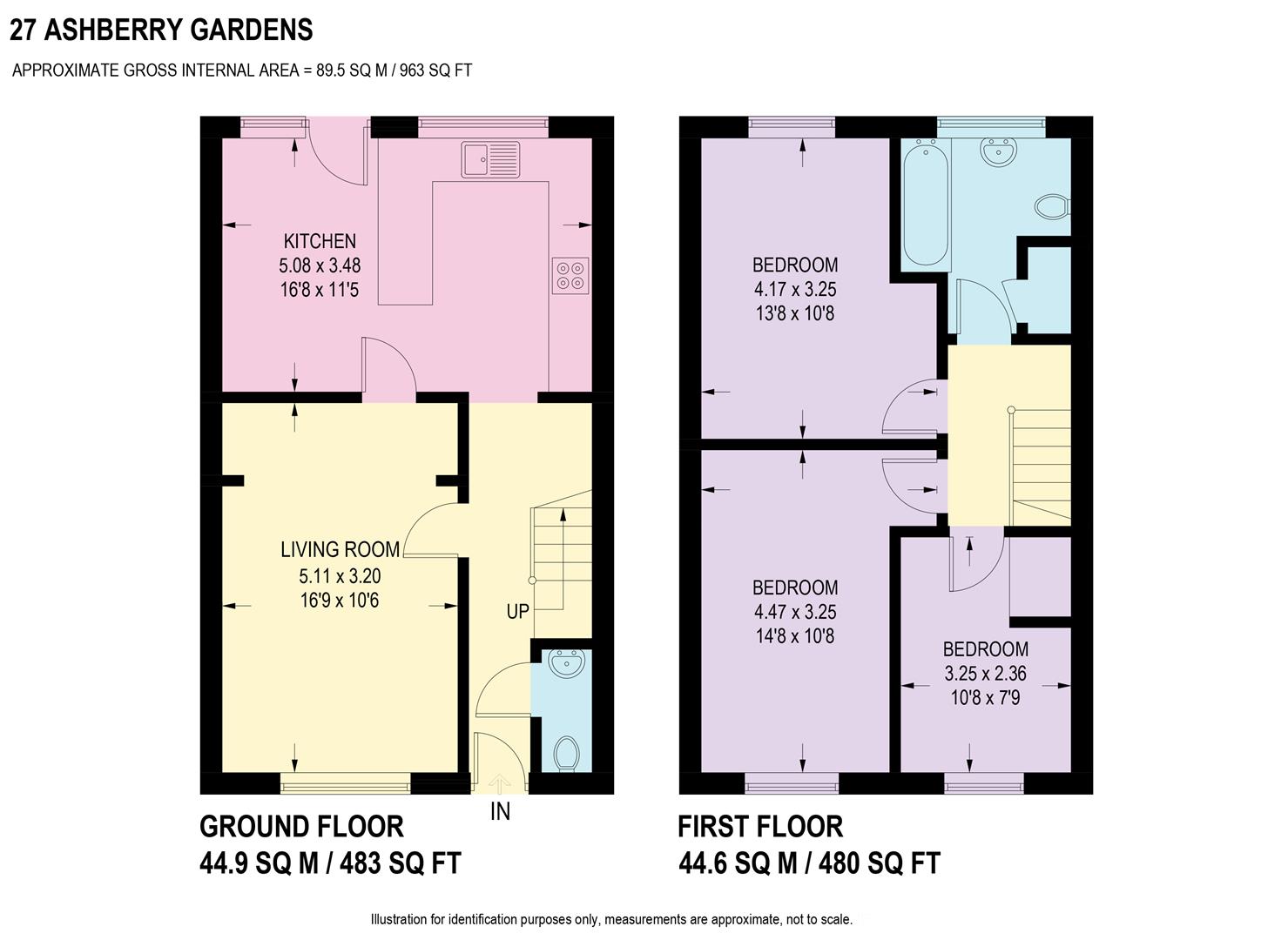 Floorplan for Ashberry Gardens, Sheffield