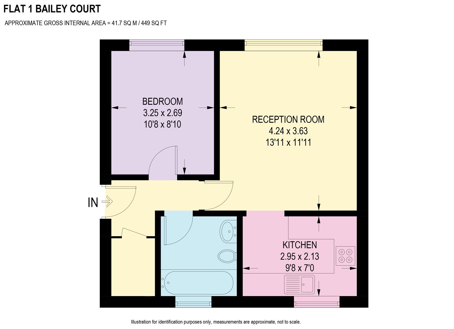 Floorplan for Bailey Court, Sheldon Road, Sheffield