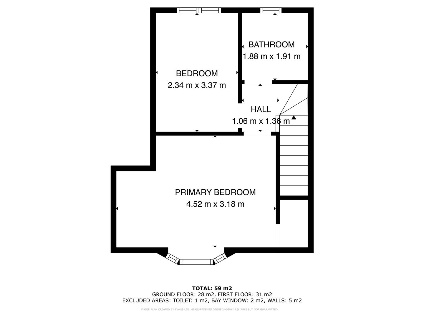 Floorplan for Mauncer Crescent, Sheffield
