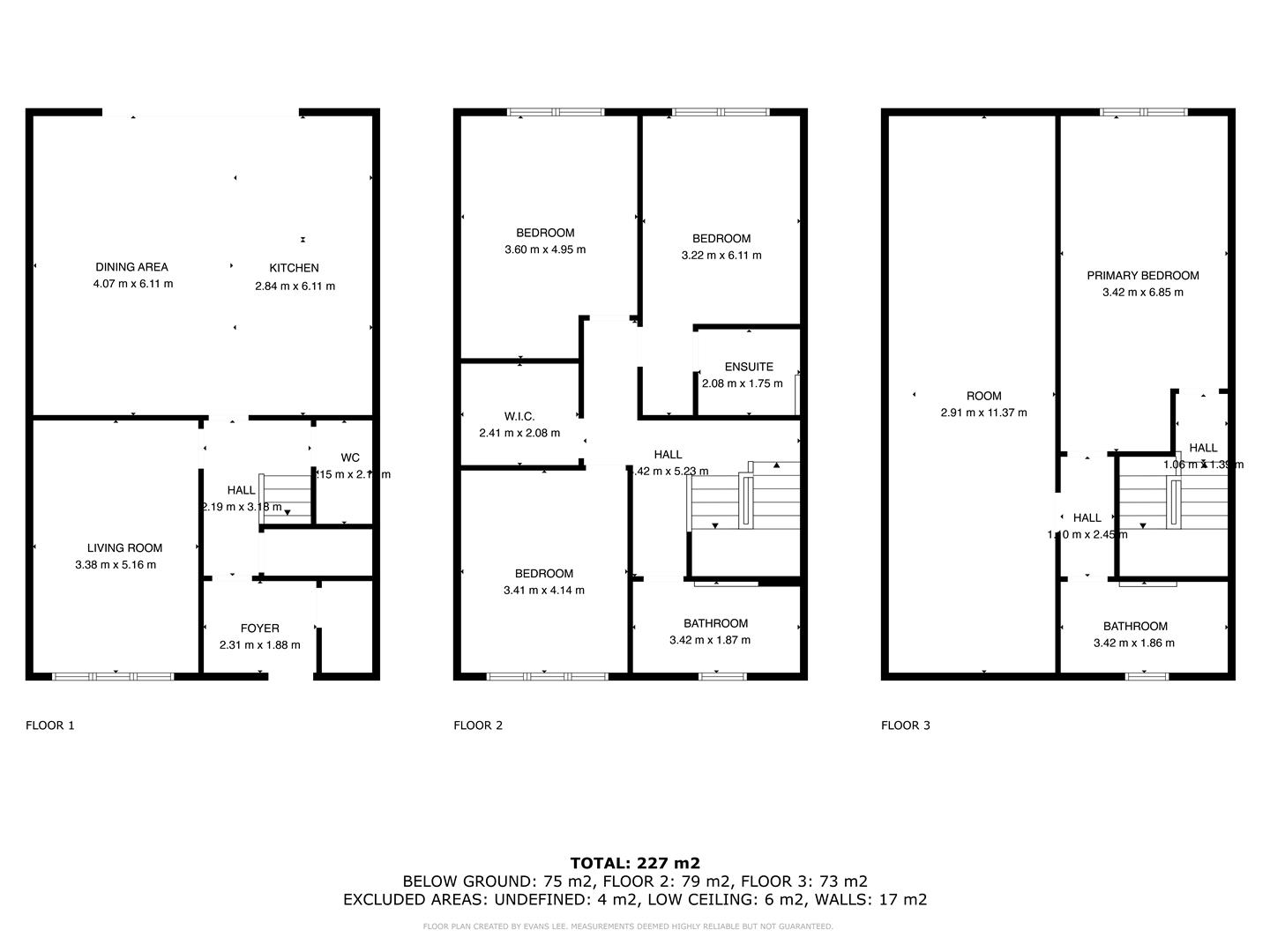 Floorplan for Hallam Grange Road, Sheffield