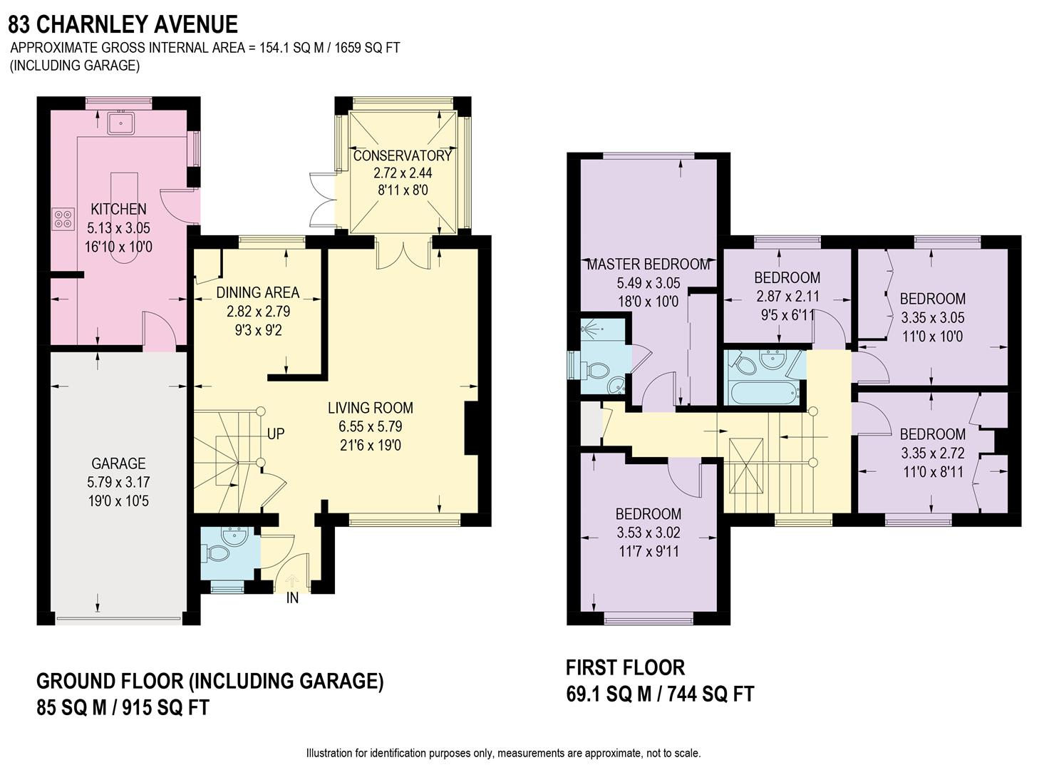Floorplan for Charnley Avenue, Sheffield
