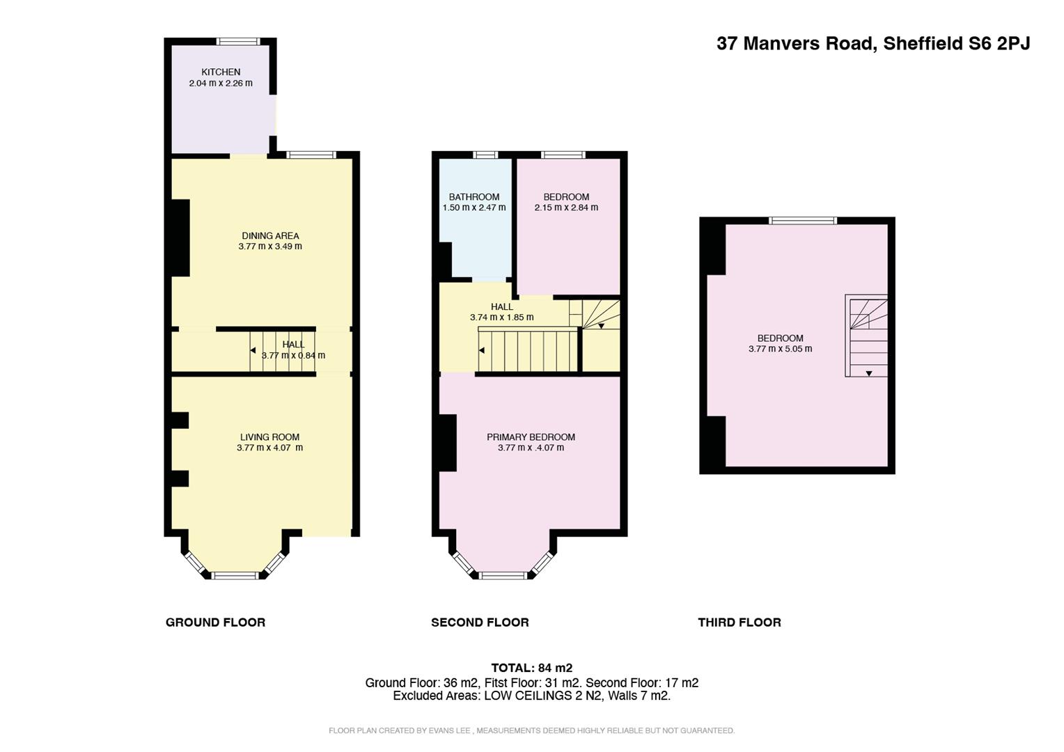 Floorplan for Manvers Road