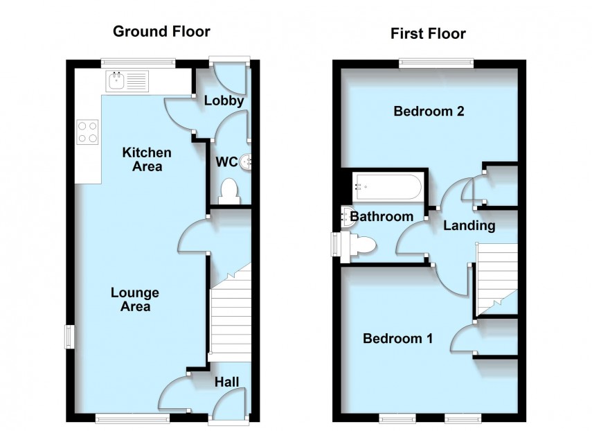 Floorplan for Pacific Avenue, Brooklands, MK10