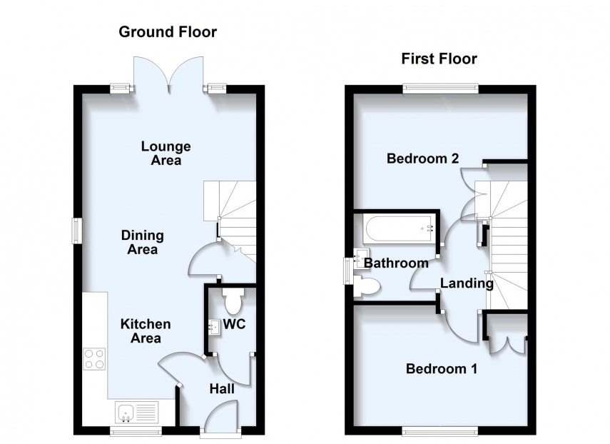 Floorplan for Deoni Drive, Whitehouse, MK8