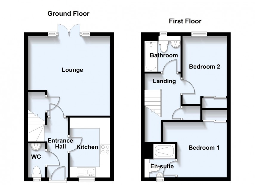 Floorplan for Collingwood Gardens, Brooklands, MK10