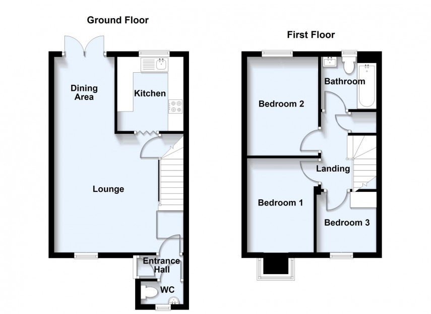 Floorplan for Hendrix Drive, Crownhill, MK8