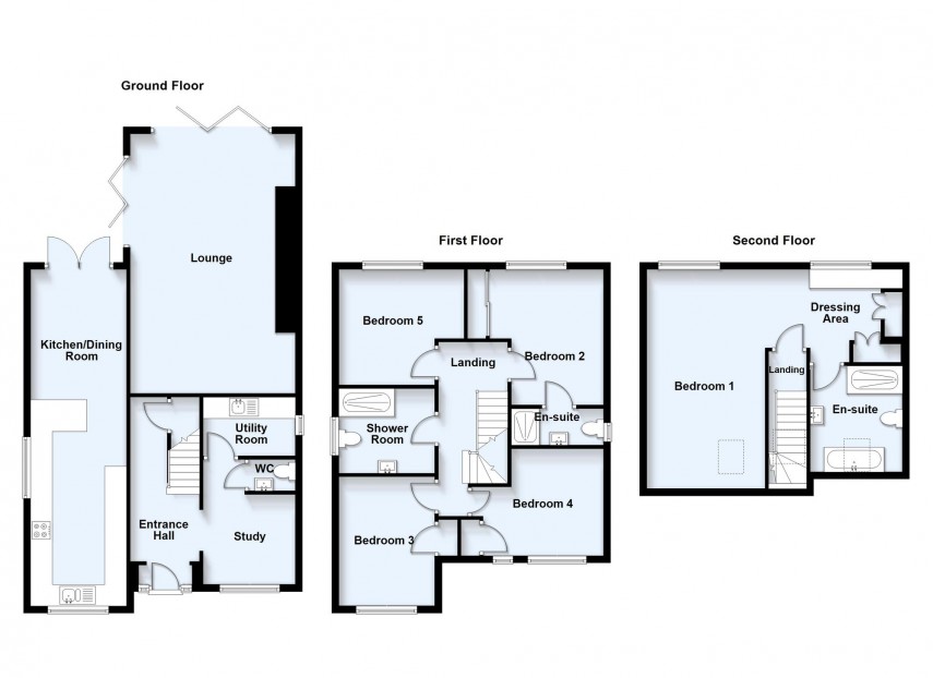 Floorplan for Godrevy Grove, Tattenhoe, MK4
