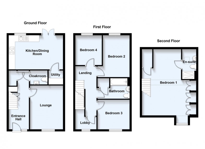 Floorplan for Maldives Terrace, Bletchley, MK3