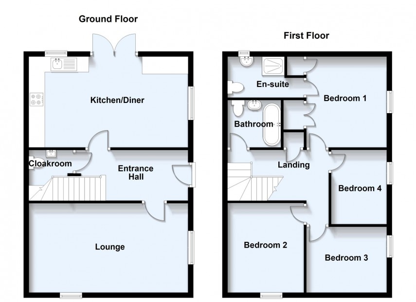 Floorplan for Birch Close, Cranfield, MK43
