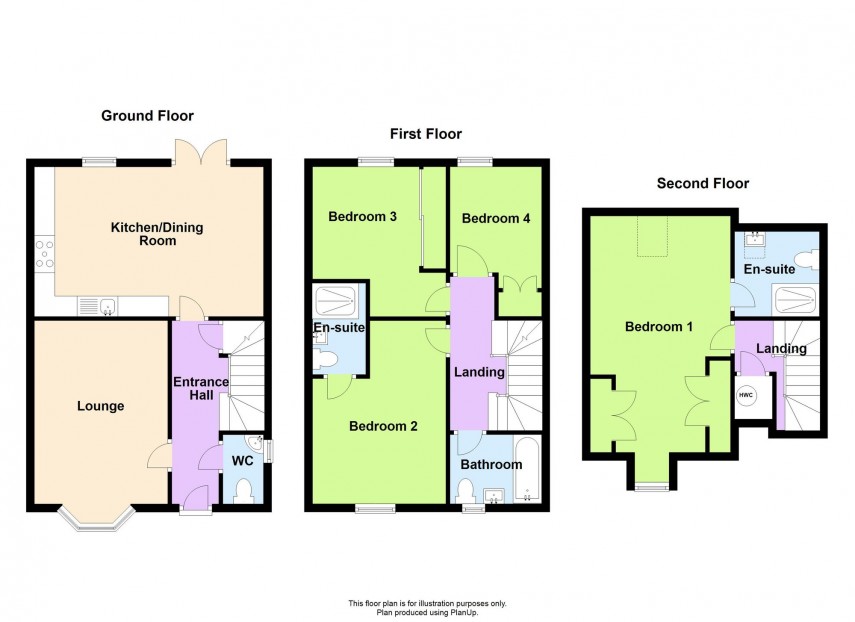 Floorplan for Fabius Drive, Fairfields, MK11