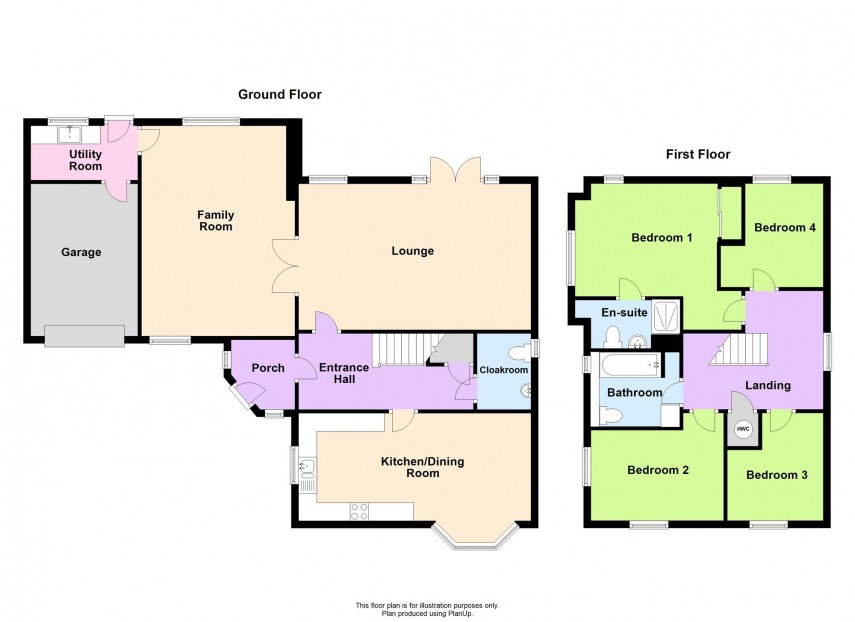 Floorplan for Ivernia Avenue, Brooklands, MK10