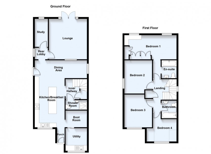 Floorplan for Newbury Lane, Silsoe, MK45