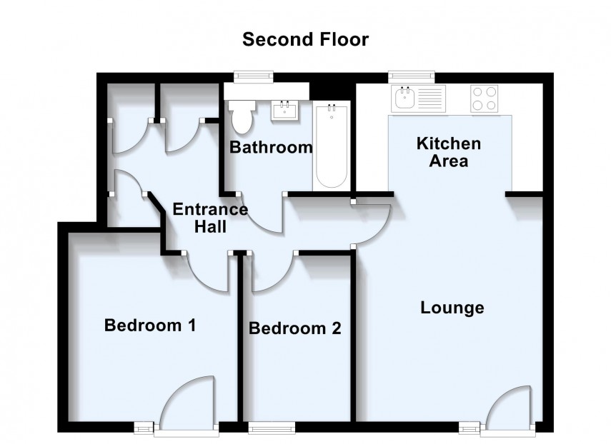 Floorplan for Fen Street, Brooklands, MK10