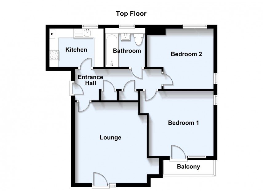 Floorplan for Cicero Crescent, Fairfields, MK11