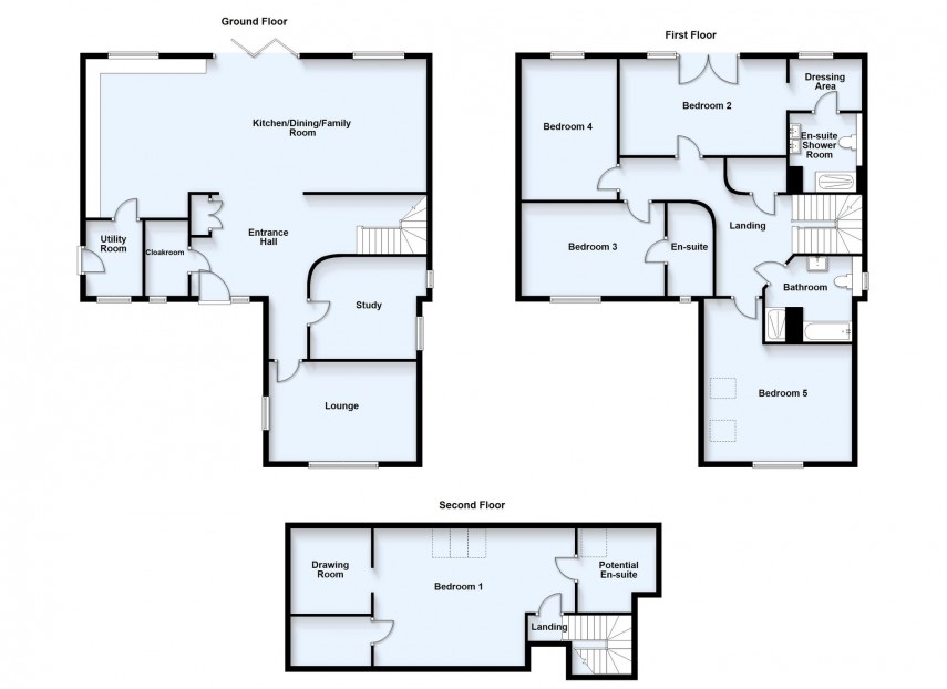 Floorplan for Benthill Farm, London Road, MK18