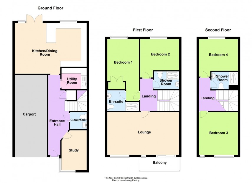 Floorplan for Broughton Grounds Lane, Brooklands, MK10