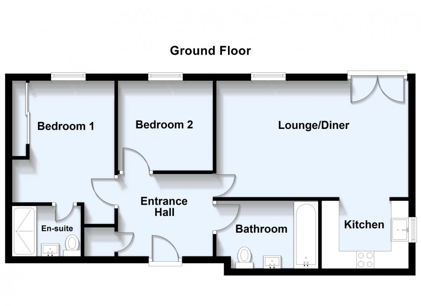 Floorplan for Aylesbury Street, Bletchley, MK2