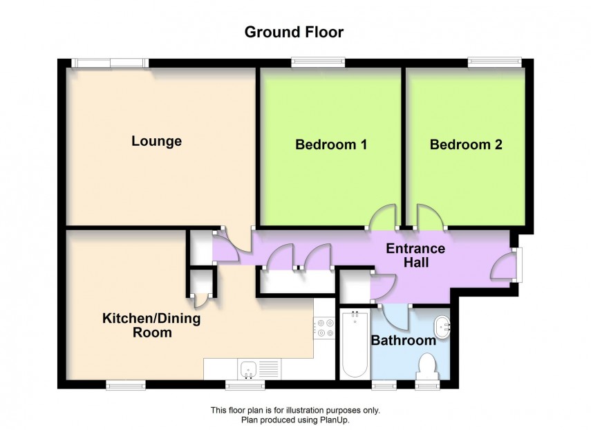 Floorplan for Warren Bank, Simpson, MK6