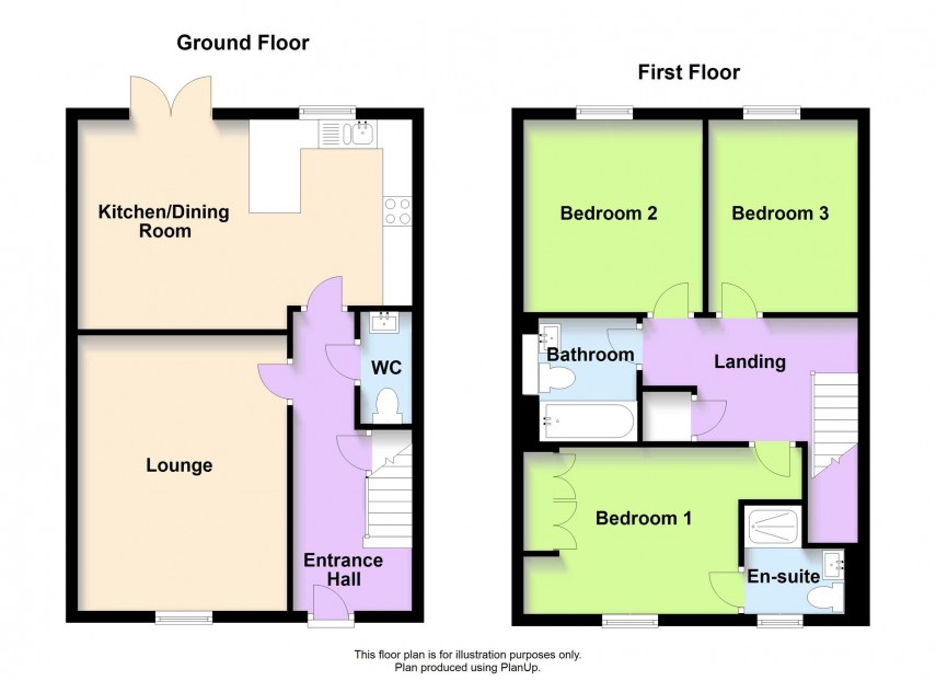 Floorplan for Fletton Drive, Newton Longville, MK17