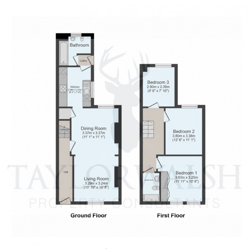 Floorplan for King Edward Street, New Bradwell, MK13