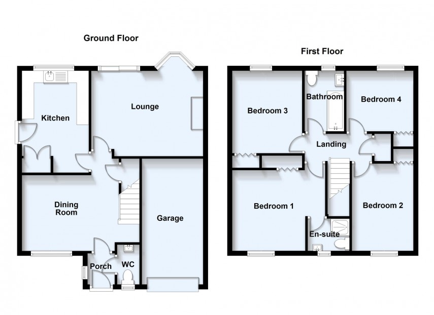 Floorplan for Gable Thorne, Wavendon Gate, MK7