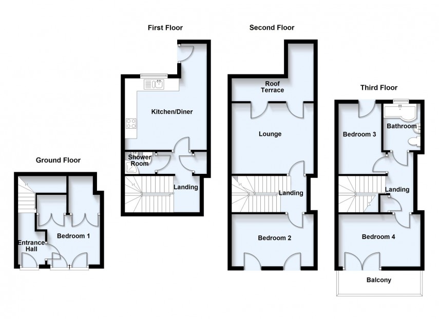 Floorplan for Columbia Place, Campbell Park, MK9