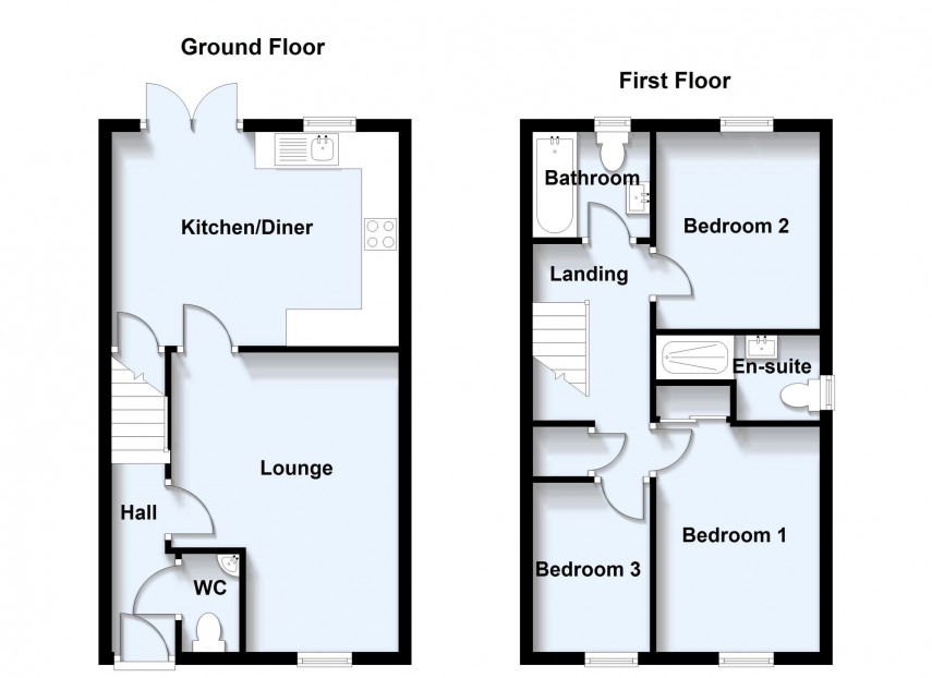 Floorplan for Turnside Street, Buckingham, MK18