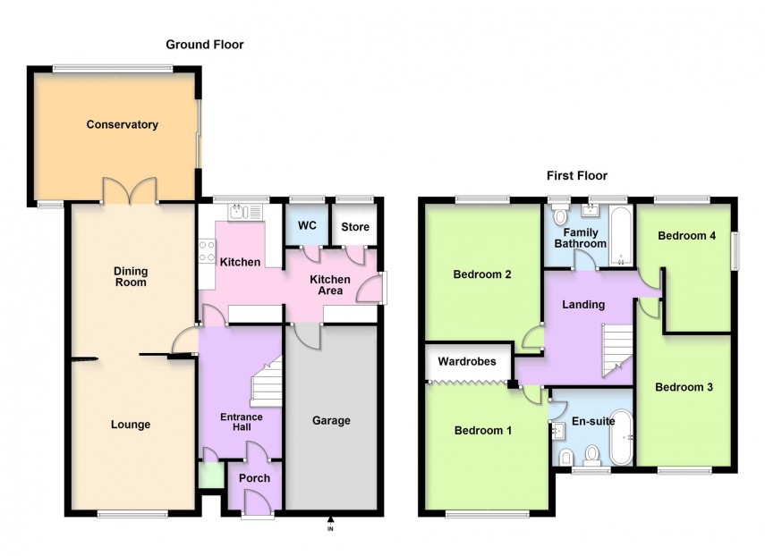 Floorplan for Staple Hall Road, Bletchley, MK1