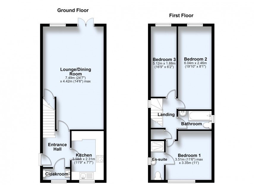 Floorplan for The Hythe, Two Mile Ash, MK8