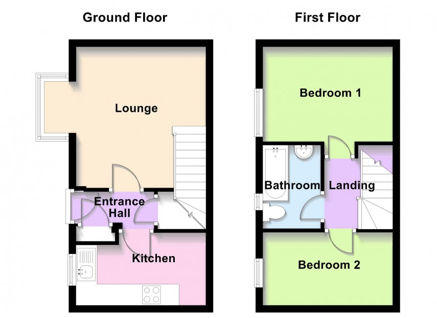 Floorplan for Studley Knapp, Walnut Tree, MK7