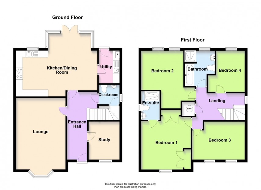 Floorplan for Courageous Way, Brooklands, MK10