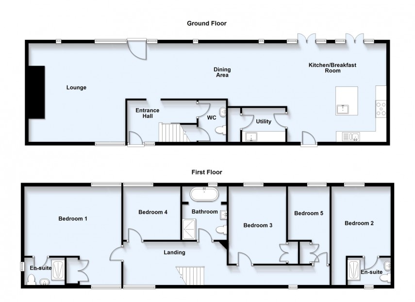 Floorplan for Newport Road, New Bradwell, MK13