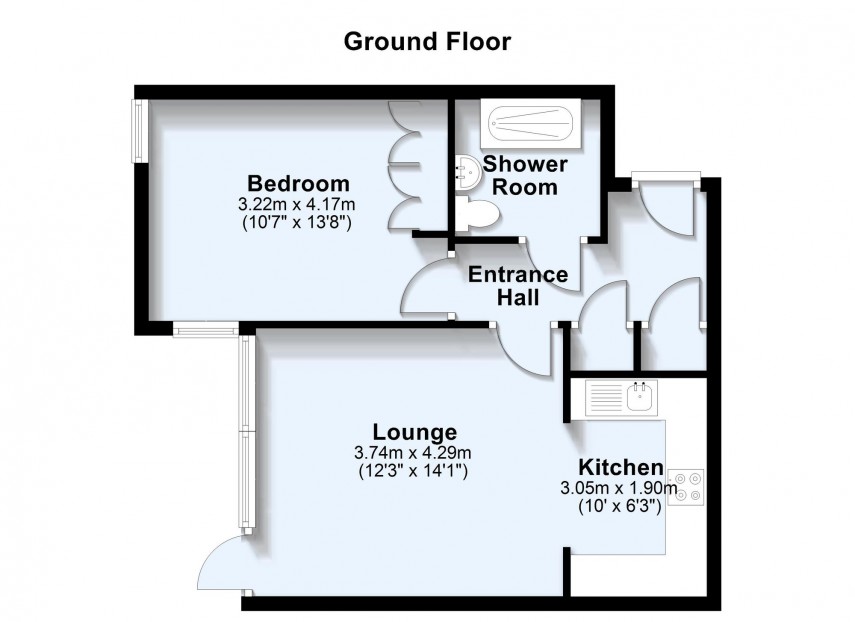 Floorplan for South Row, Moonstone House, MK9
