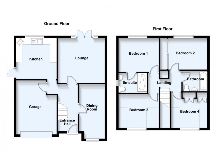 Floorplan for Colston Bassett, Emerson Valley, MK4