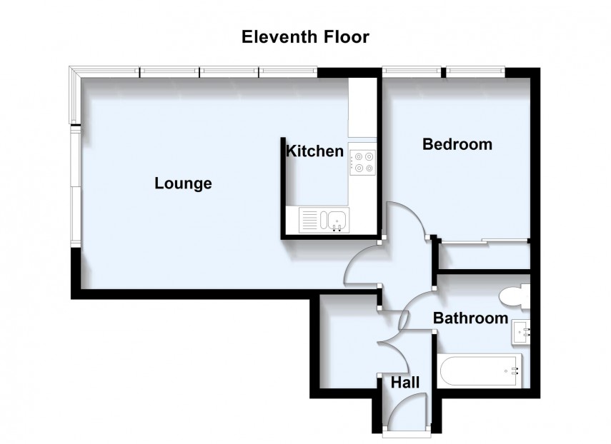 Floorplan for Witan Gate, Milton Keynes, MK9