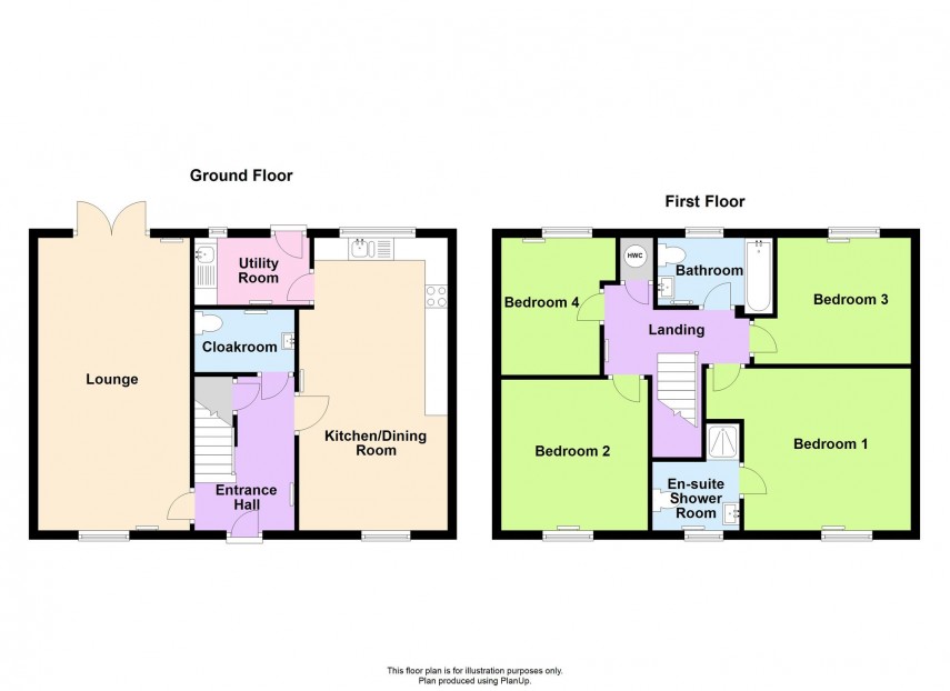 Floorplan for Crathes Gardens, Westcroft, MK4
