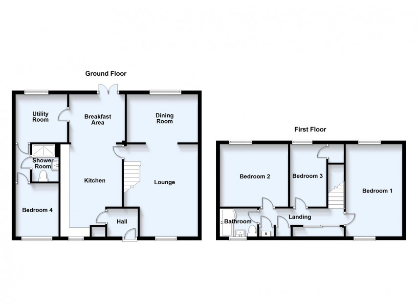 Floorplan for Fletchers Mews, Neath Hill, MK14
