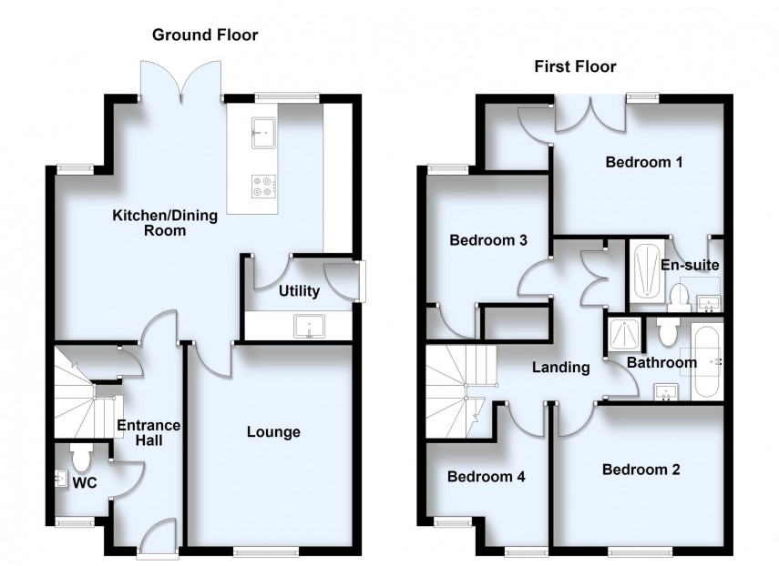 Floorplan for Black Horse Lodge, Oakridge Park, MK14