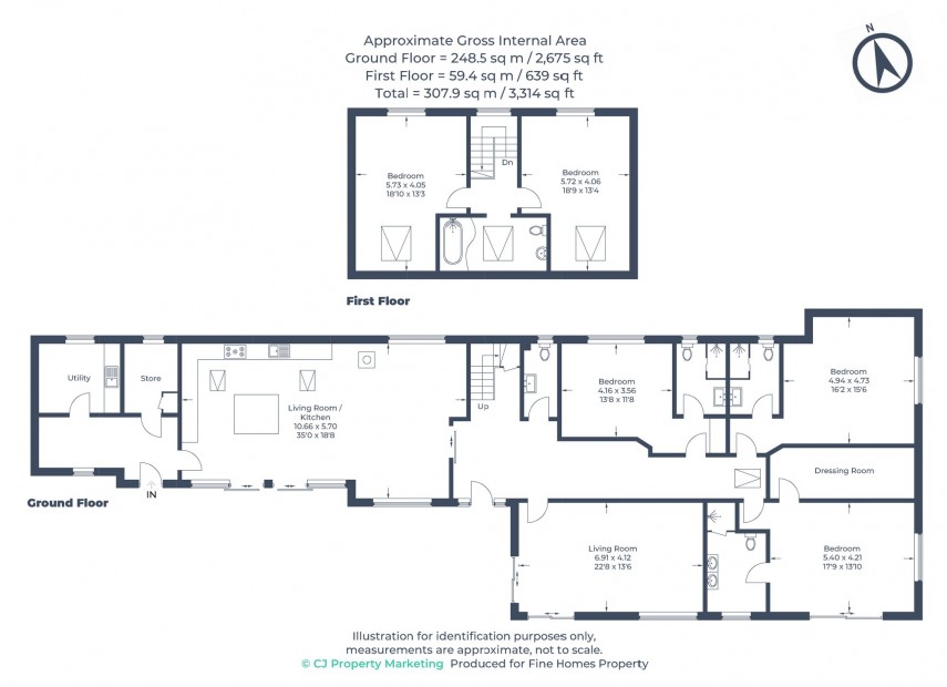Floorplan for Partridge Hill, Great Brickhill, MK17