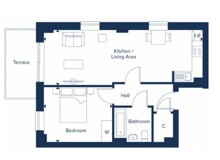 Floorplan for Campbell Wharf, Milton Keynes, MK9
